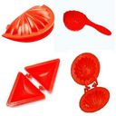 Suvarna-Enterprise Plastic Different Shape Mould with Dough Press Dumpling Samosa Kachori Gujiya Pie Mould Maker - Set of 4 Pieces (Combo)...