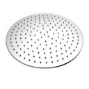 Suzec Aston Sandwich Round Stainless Steel 10'' High Pressure Ultra Slim Rainfall Shower Head/Over Head shower with Rubit Cleaning System (Chrome, without arm)...