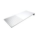 Suzec Aston Sandwich Square Stainless Steel 10'' High Pressure Ultra Slim Rainfall Shower Head/Over Head shower with Rubit Cleaning System (Chrome, without arm)...