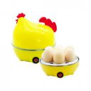 Suzec Double Layer Hen Shape Egg Boiler Electric Automatic Off 14 Egg Poacher for Steaming, Cooking, Boiling Frying and Milk Boiler with Measuring Cup (Multi Color)...