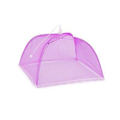 Suzec Food Cover Umbrella Tent Mosquito Protection Mesh Screen Reusable and Collapsible Outdoor Picnic BBQ Food Covers Net for Flies Bugs & Mosquitoes