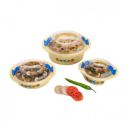 Suzec Hot N Fresh Insulated Plastic Casserole Gift Set (3 Pieces, Multicolor)...