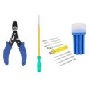 Suzec Johnson Electrician Tool Kit Wire Stripping Plier & Two in One Screw Driver (Green and Yellow) & Screwdriver Set with Neon Bulb...