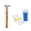 Suzec Johnson Home Utility Kit Cross Pein Hammer & Screwdriver Set with Neon Bulb (8 Pieces)...