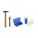 Suzec Johnson Professional Home Kit with Screwdriver Set, Adjustable Wrench (200 mm), Claw Hammer, Allen Key Set- Multi...