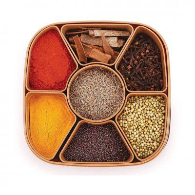 Suzec Masala Rangoli Box Dabba for Keeping Spices