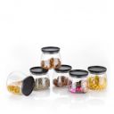 Suzec Matka Shaped Jar with Air Tight & Leak Proof Lid (Multicolour) (Set of 6) (900Ml)...
