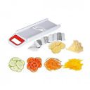 Suzec Plastic 6 in 1 Kitchen Chopper Premium Vegetable and Fruit/Chips, Potato Slicer Maker Multipurpose (White)...