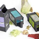 Suzec Plastic & Stainless Steel 4 in 1 Multipurpose Vegetable & Fruit Grater Slicer Chipser (Assorted Colour)...