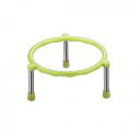 Suzec Plastic Stainless Steel Legs/Single Ring Pot Stand and Matka Stand Set of 1 (Multicolor, 1) (Random Colour)...