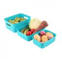 Suzec Smart Fruit Vegetable Basket for Kitchen | Fruit & Vegetable Storage Basket |Perfect Storage Basket for Dining Table, Living Room, Party | Set of 3...