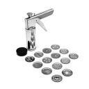 Suzec Stainless Steel Bhujiya Maker Press with Different Types of Jalies, 15 Piece...