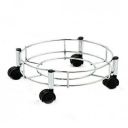 Suzec Stainless Steel Cylinder Trolley with Wheels...