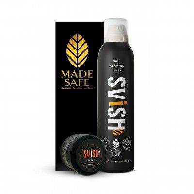 Svish On The Go Hair Removal Spray for Men Pack of 1 (200ml) Hair Removal Cream (25gm)