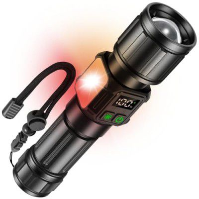 Svoko Torch Light High Power Rechargeable, IP67 Waterproof Led Charging Flashlight High Beam 2km Long Range