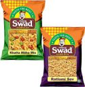 Swad Namkeen Ratlami Sev & Khatta Meetha Mixture, 2 Packs [Tangy & Tasty Crispy Namkeen Sev Peanut Bhujia] 2 x 400g...