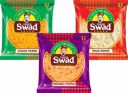 Swad Papad, Urad, Moong & Chana Special Papad, 3 Packs (Medium Spicy Punjabi & Rajasthani Taste, 100% Crispy | Fried or Roasted) Moong, Chana & Urad Dal Papad Snack, 3 Packs x 400g, 1.2 kg...