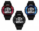 SWADESI STUFF Combo of 3 Digital Black Dial Kids Watch...