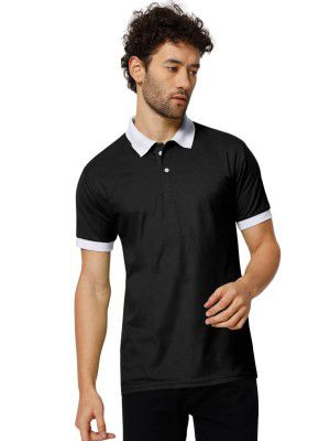 SWADESI STUFF Solid Color Regular Fit Polo T-Shirt for Men