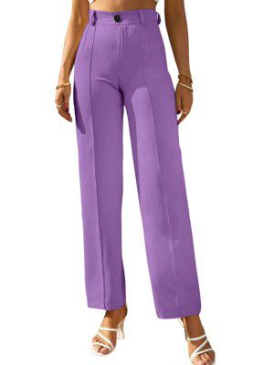SWADESI STUFF Women's High-Waisted Pant |Bell Bottom Trendy Retro-Chic Trousers - Perfect for Every Occasion