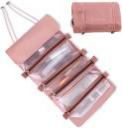 Swadhin makeup organizer storage makeup pouch travel makeup organizer Cosmetic Bag Makeup Storage Pouch Vanity Box  (Pink)...
