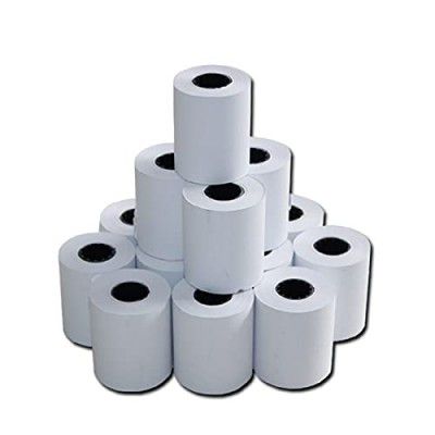 swaggers Thermal Paper/Billing Machine/POS Machine Rolls 2 inch- 57mm(Width) x 25 meter(Length) with thick paper fine class black colour printing (Pack Of 10)