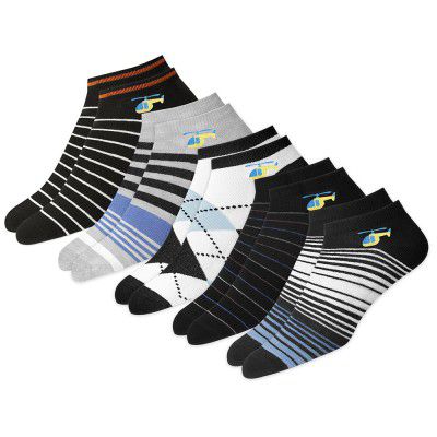 SWAGR HELICOPTER Socks 5 Pairs Ankle Socks for Men & Women, Pack of 5