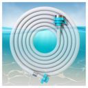 SWAPKART 3 Meter Flexible PVC Washing Machine Inlet Hose Water Pipe, Universal Water Inlet with Tap Adaptor Connector for Top & Front Load Fully Automatic...