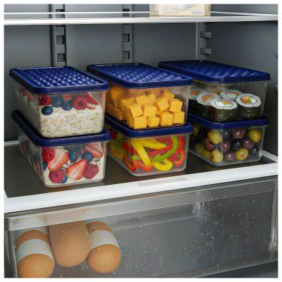 SWAPKART Airtight Plastic Storage Containers Set for Kitchen | 1200 ML (Set of 6)