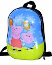 Swarn Hard Shells Red and Blue Car printed Kindergarten Primary School Bag/Picnic Bag/Tuition Bag/Kids Bag/Nursery Eggshell Shoulder Bag Backpack(0111)...