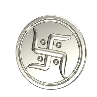 Swastik 1 gm 999 Purity Silver Coin