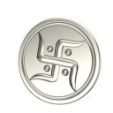 Swastik 1 gm 999 Purity Silver Coin...