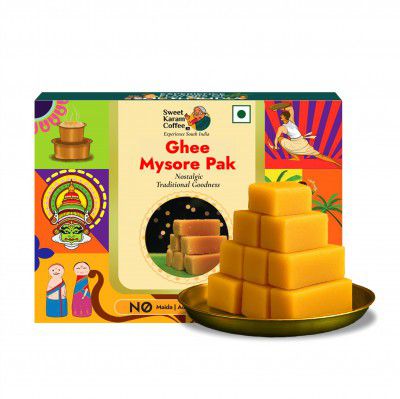 Sweet Karam Coffee Ghee Mysore Pak – 100grams | Made with Pure Ghee