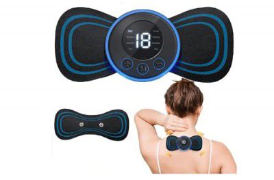 SWEETIRA Whole Body Massager 8 Modes Portable Mini Massager Cervical Massage Soothing Pain, Body Massager Patch for Whole Body Neck Back Waist Arms Legs Aches (Without Remote control)