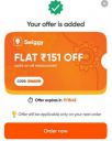 Swiggy Food Loot : Flat Rs.151 Off on Rs.249 or above Order...