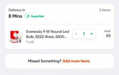 Swiggy Instamart Loot : Search Everready Bulb