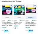 Swiggy Instamart Loot: Upto 84% OFF On Whisper Pads | Starts At Rs.15...