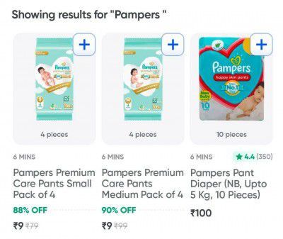 Swiggy Instamart : Pampers at 9