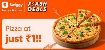 Swiggy Loot : Pizza at Rs.1 Click Banner In Swiggy App
