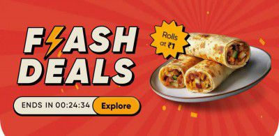 Swiggy Loot : Rolls for ₹1