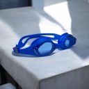 Swimming Goggles, Adult Size, Anti-Fog UV Protection, Adjustable Strap (Blue)...