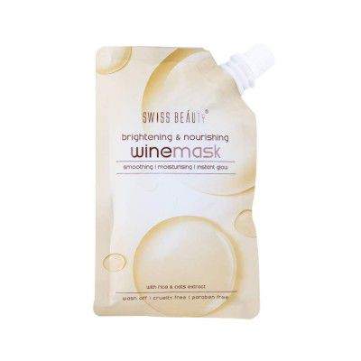 Swiss Beauty Brightening & Nourishing Wine Mask, 80gm