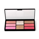 Swiss Beauty Pro Blusher & Highlighter Palette for Face makeup | Shade-04 , 18g...