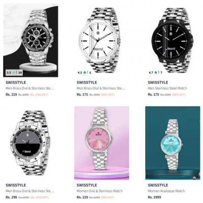 Upto 89% OFF - Swisstyle Watches | Starts At Rs 175