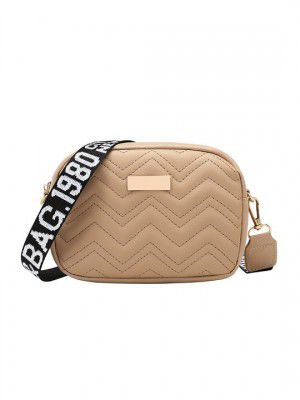 SYGA Geometric Textured Leather Structured Sling Bag