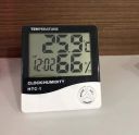 Syga Humidity Time Display Meter with Alarm Clock, Wall Mount or Table Top, Multicolour, White...