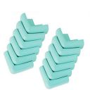 SYGA Pack of 12 Cyan Thick Baby Child Infant Kids Safety Safe Table Desk Corner Edge Cushions Guard Protectos...