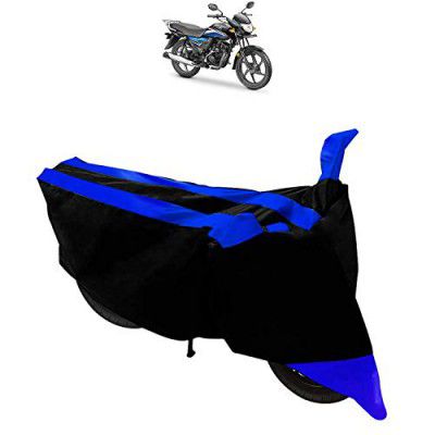 SYKIT Dustproof Bike Body Cover for Honda Dream Neo (Black Blue)