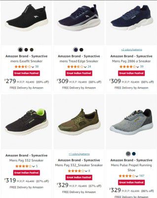 Symactiv Men's Shoes Starts at ₹279