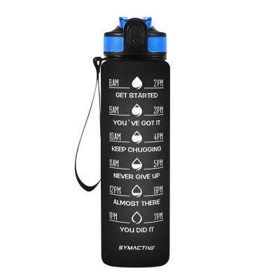 Amazon Brand - Symactive 1 Litre Plastic Water Bottle